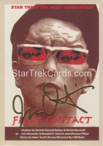 Star Trek The Next Generation Portfolio Prints Series One Trading Card Gold 89