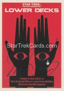 Star Trek The Next Generation Portfolio Prints Series One Trading Card JOA167