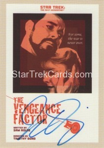 Star Trek The Next Generation Portfolio Prints Series One Trading Card JOA57