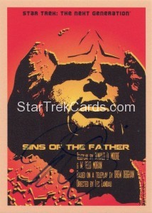 Star Trek The Next Generation Portfolio Prints Series One Trading Card JOA65