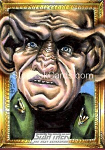 Star Trek The Next Generation Portfolio Prints Series One Trading Card Sketch Achilleas Kokkinakis Alternate