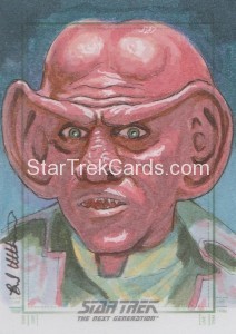 Star Trek The Next Generation Portfolio Prints Series One Trading Card Sketch Brad Utterstrom