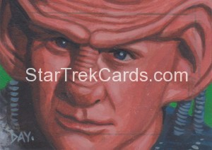 Star Trek The Next Generation Portfolio Prints Series One Trading Card Sketch David Day