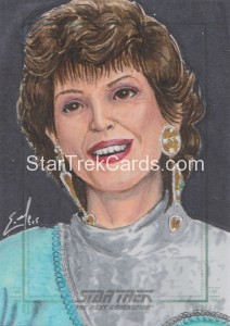 Star Trek The Next Generation Portfolio Prints Series One Trading Card Sketch Eric McConnell Alternate