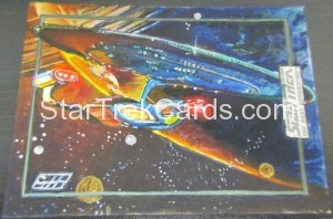 Star Trek The Next Generation Portfolio Prints Series One Trading Card Sketch Gavin Hunt Alternate