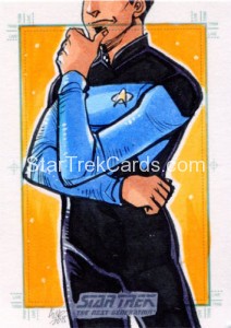 Star Trek The Next Generation Portfolio Prints Series One Trading Card Sketch Irma Ahmed Alternate