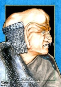 Star Trek The Next Generation Portfolio Prints Series One Trading Card Sketch Jason Saldajeno Alternate