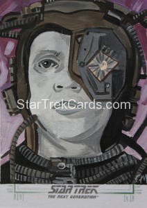 Star Trek The Next Generation Portfolio Prints Series One Trading Card Sketch Jeff Mallinson Alternate