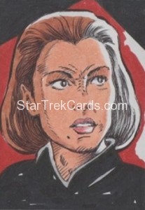 Star Trek The Next Generation Portfolio Prints Series One Trading Card Sketch Kith Carter Alternate