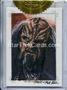 Star Trek The Next Generation Portfolio Prints Series One Trading Card Sketch Mick Matt Glebe Alternate