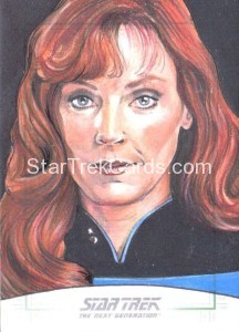 Star Trek The Next Generation Portfolio Prints Series One Trading Card Sketch Mike James