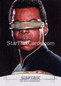 Star Trek The Next Generation Portfolio Prints Series One Trading Card Sketch Mike James Alternate