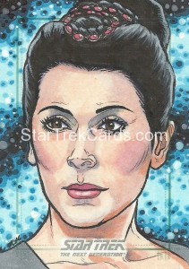 Star Trek The Next Generation Portfolio Prints Series One Trading Card Sketch Nathan Nelson