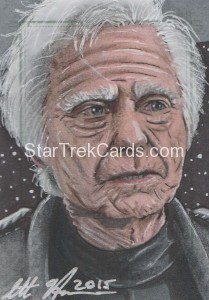 Star Trek The Next Generation Portfolio Prints Series One Trading Card Sketch Scott Houseman Alternate