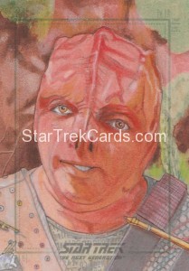 Star Trek The Next Generation Portfolio Prints Series One Trading Card Sketch Seth Ismart