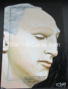 Star Trek The Next Generation Portfolio Prints Series One Trading Card Sketch Tim Shay Alternate