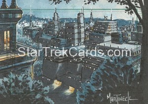 Star Trek The Next Generation Portfolio Prints Series One Trading Card Sketch Warren Martineck Alternate