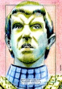 Star Trek The Next Generation Portfolio Prints Series One Trading Card Sketch Wu Wei Alternate