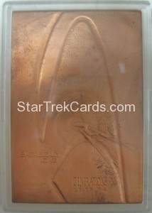 1994 Star Trek Generations Metal Trading Card Front
