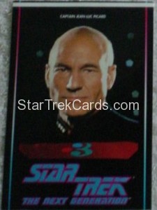 1994 TV3 Star Trek The Next Generation Stickers Captain Picard