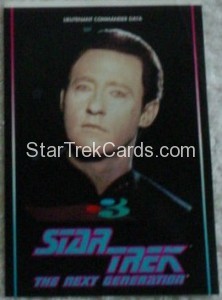 1994 TV3 Star Trek The Next Generation Stickers Commander Data