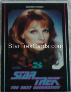 1994 TV3 Star Trek The Next Generation Stickers Doctor Crusher