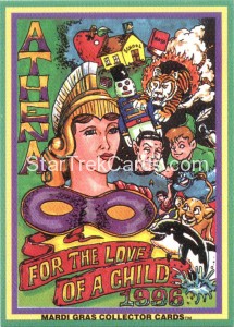 1995 Mardi Gras Collector Card Athena For The Love of a Child Trading Card
