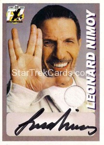 2009 Leonard Nimoy Autograph Costume Card