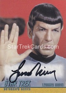 2010 Leonard Nimoy LLAP Autograph Black Ink