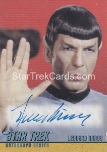 2010 Leonard Nimoy LLAP Autograph Blue Ink Alternate