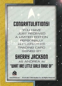 2011 Sherry Jackson Back