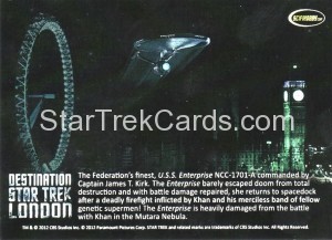 2012 Star Trek Destination London Trading Card NCC 1701 A Back