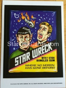 2014 Topps Wacky Packages Old School Series 5 Stickers Trading Card Star Wreck