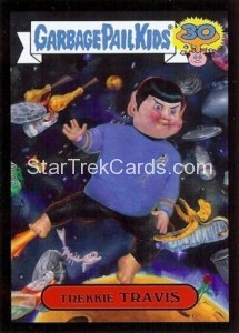 2015 Garbage Pail Kids Trading Card Trekkie Travis 5B Black