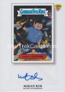2015 Topps Loony Leonard 5A Artist Autograph
