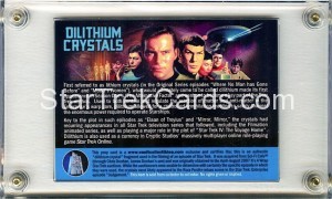 2015 Vault Collectibles Dilithium Crystals Back