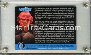 2016 Vault Collectibles Tribble Fur Trading Card Back