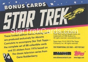 Star Trek 1976 Expansion Trading Card Back 1