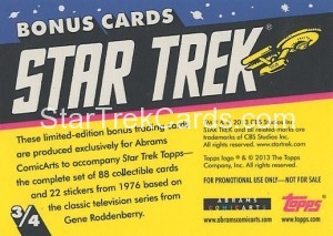 Star Trek 1976 Expansion Trading Card Back 3