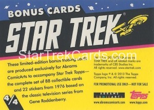 Star Trek 1976 Expansion Trading Card Back 4