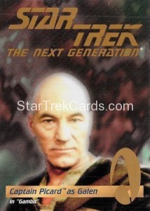 1995 Star Trek The Next Generation Playmates Action Figure Trading Card Captain Picard as Galen