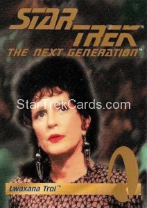 1995 Star Trek The Next Generation Playmates Action Figure Trading Card Lwaxana Troi