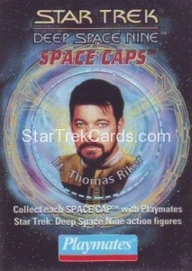 Star Trek DS9 Playmates Action Figure Space Caps Trading Card 2