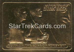 Star Trek 23 Karat Gold Cards City on The Edge of Forever