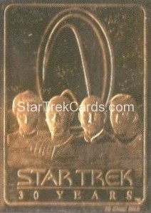 Star Trek 23 Karat Gold Cards Star Trek 30 Years 1