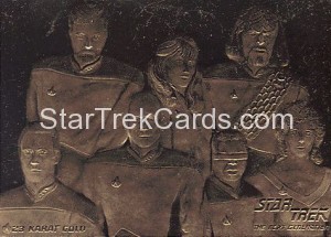 Star Trek 23 Karat Gold Cards TNG Senior Officers