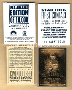 Star Trek 23 Karat Gold Cards Trading Card First Contact Alternate