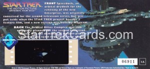 Star Trek The Motion Picture Film Cell Cards 1A Back