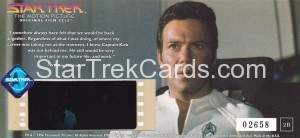 Star Trek The Motion Picture Film Cell Cards 2B Back