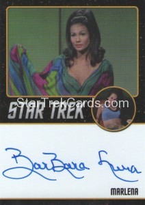 Star Trek The Original Series 50th Anniversary Trading Card Black Border Autograph BarBara Luna